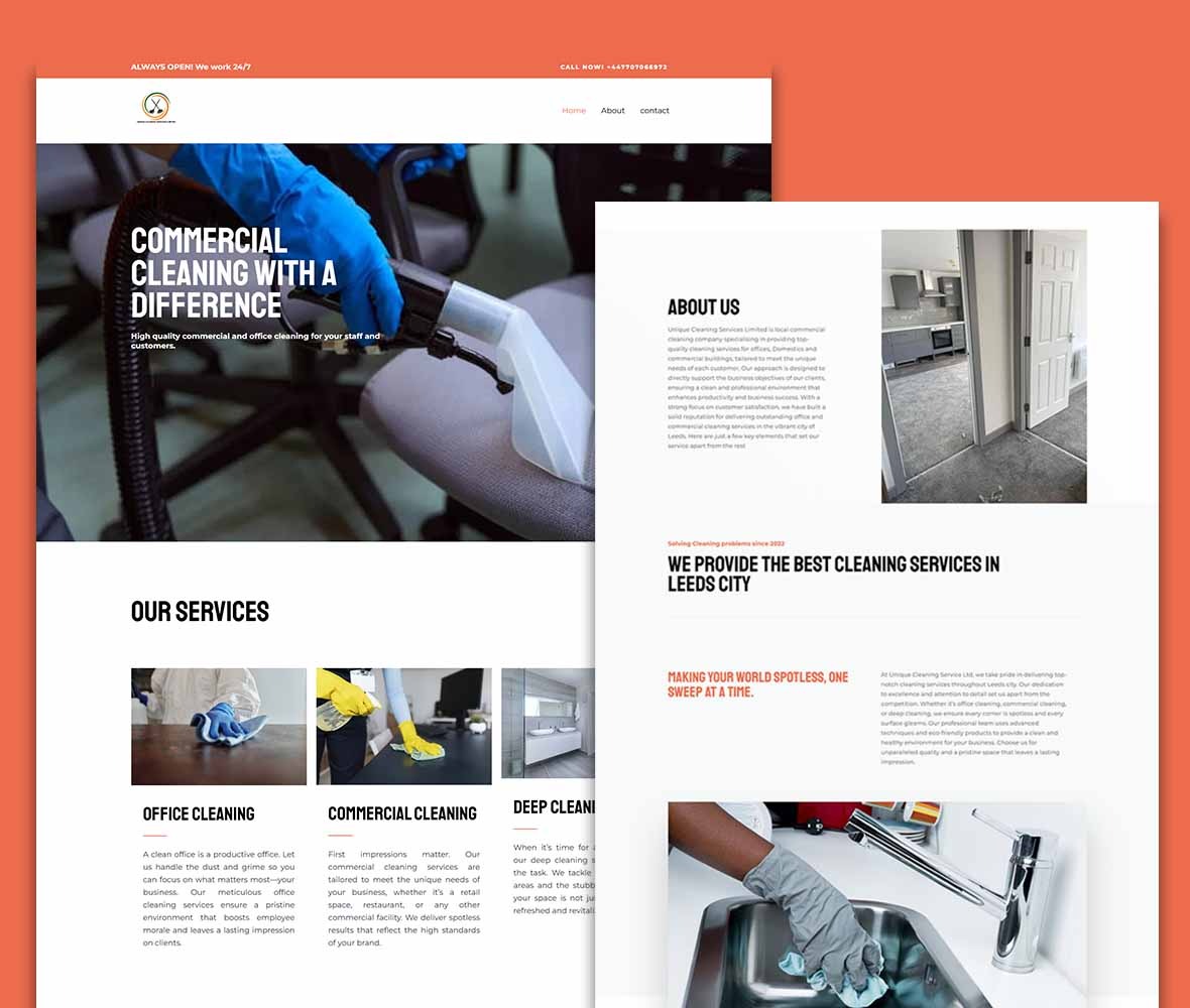website cleaning